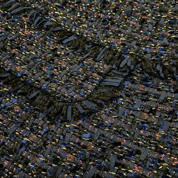 Ann Taylor metallic boucle fringe jacket - Picture 6 of 11